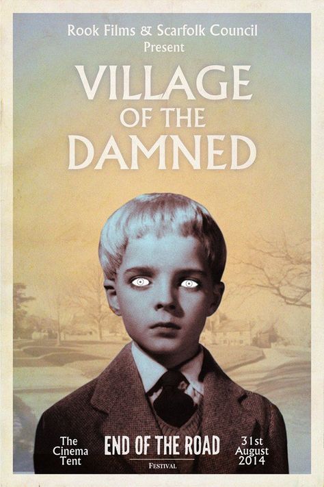 Village of the Damned (1960), still playing Scarfolk Council, Village Of The Damned, Pagan Rituals, Retro Horror, 60s Retro, Film Poster, Sci Fi Movies, Film Posters, Horror Movies