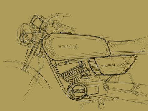 yamaha rx100 illustration on Behance Yamaha Rx100 Drawing, Rx100 Drawing, Yamaha Drawing, Rx 100 Yamaha Wallpaper Cartoon, Rx 100 Yamaha Wallpaper, Rx 100 Yamaha, Yamaha Wallpaper, Drawing Bike, Yamaha Rx 100