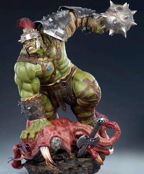 Marvel Gladiator, Gladiator Hulk, Planet Hulk, 남성 근육, Marvel Statues, Thor 2, Hulk Art, Character Statue, Marvel Collectibles