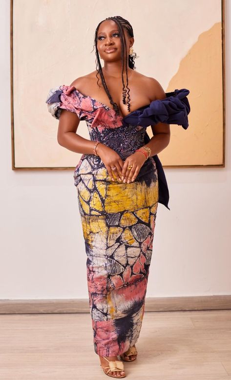 Nigerian Dress Styles, Nigerian Dress, African Party Dresses, Nigerian Lace Styles, Style Africain, Lace Gown Styles, Tie Dye Fashion, African Wear Dresses, African Print Dress Designs