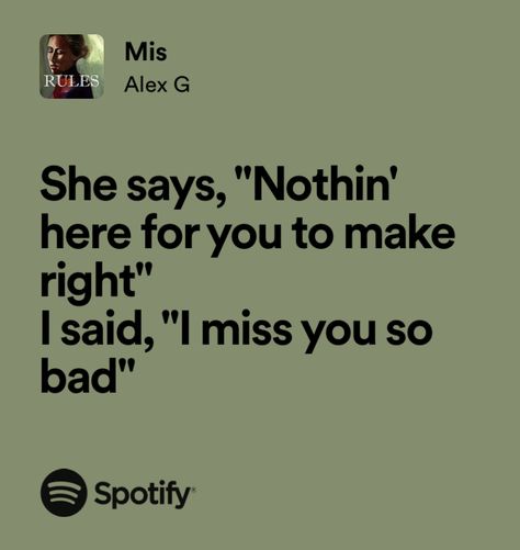 Mis Alex G, Alex G Lyrics, Emotionally Attached, Spotify Covers, Alex G, Music Taste, Aesthetic Stuff, Im Going Crazy, Just Lyrics