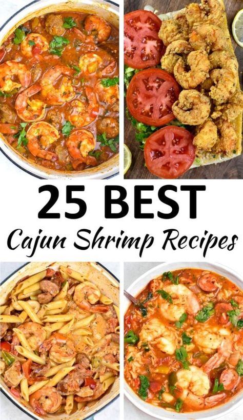 cajun shrimp recipes pin Easy Shrimp Creole Recipe, Baked Cajun Shrimp, Cajun Seafood Recipes, Shrimp Creole Recipe, Jambalaya Soup, Cajun Shrimp And Rice, Creole Shrimp Recipes, Southern Foods, Cajun Shrimp Recipes