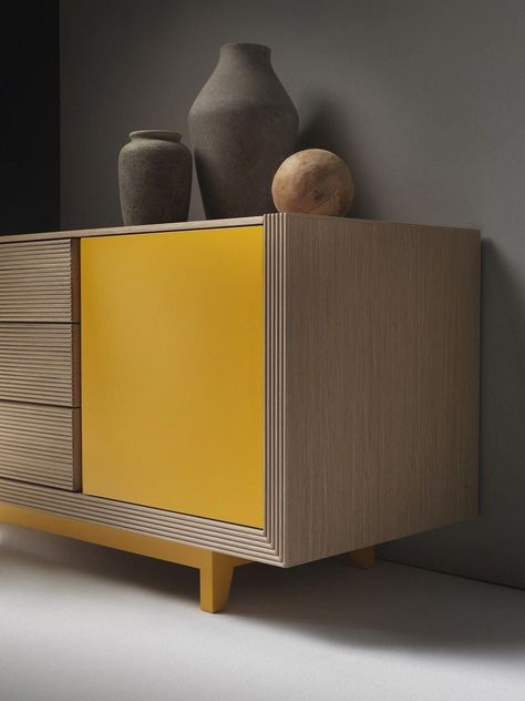 Credenza Design, Wooden Sideboard, Sideboard Designs, Modern Sideboard, Tv Furniture, Plywood Furniture, Design Del Prodotto, Furniture Details, Furniture Inspiration