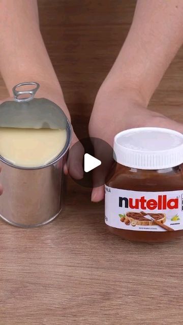 ForkingEpic on Instagram: "Beat condensed milk with Nutella, you will be surprised by the result

 #cooking #recipe #easyrecipe #quickrecipes #cook #dessert #chocolate #candy #pie" Dessert Condensed Milk Recipes, Milk Made Recipes, How To Make A Dessert, Sweets With Condensed Milk, Cooking And Baking Videos, Biscuits Dessert, Cream Recipes Dessert, Lady Fingers Recipe Desserts, Baking Dessert Recipes