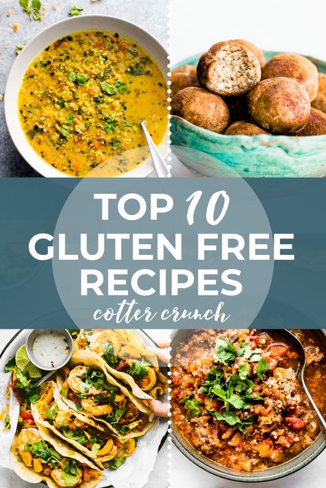 Here are my top 10 recipes of 2019! Find out what paleo, vegan, dairy free, and gluten free recipes were the most popular with, YOU, my Cotter Crunch readers! #glutenfree Healthy Dinner Recipes Gluten Free, Dinner Recipes Gluten Free, Gluten And Dairy Free Recipes, Gluten Free Lasagna, Gluten Free Meal Plan, Nutrition Specialist, Baked Veggies, Easy Gluten Free Recipes, Food Gluten Free