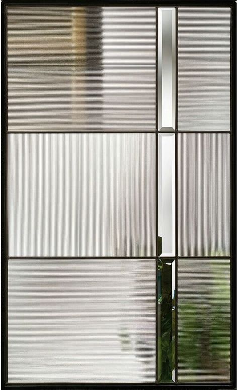 Reeded Glass, Door Glass Design, Glass Partition, Partition Design, Flute Glass, Screen Design, Window Design, Modern Glass, Glass Texture