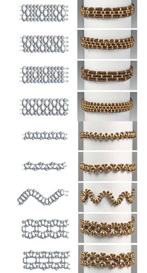 Duo Bead Bracelets, Bead Jewelry Designs, Super Duo Necklace, Jewelry Patterns Free, Duo Beads Patterns, Seed Bead Bracelets Patterns Tutorials, Kalung Manik-manik, Super Duo Beads, Pola Manik