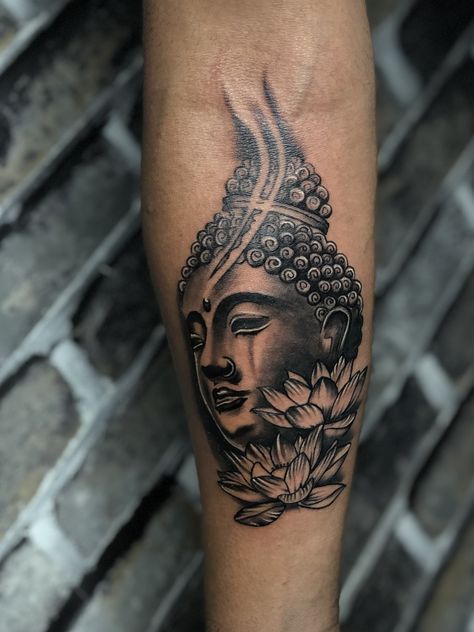 Buddha Tattoo Designs Men Arm, Buddha Tattoo Design Men, Bhudha Tattoo Designs, Buddha Hand Tattoo, Tattoo Buddha, Buddha Tattoo Sleeve, Boxing Tattoos, Elephant Stencil, Tattoos Dotwork