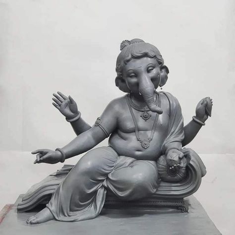 Ganapati Sculpture, Ganesh Murti, Clay Modelling, Ganpati Bappa, Reference Poses, Sculpture Clay, Art Reference Poses, Ganesha, Art Reference