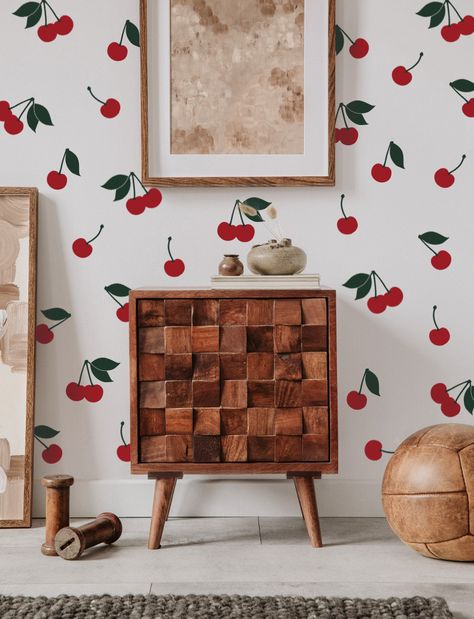 [ITEM NO. 930028] Cherry Wall Decal

[DECAL SET SIZE]
Decals measure from 6.5”tall(approx.)

[SET INCLUDED]
♥ 42 Cherries (18 Cherry Pairs / 24 Single Cherry / 42 Stems and Leaves)

• The above items are all separated so you can place them wherever you wish.
• This is an exclusive design only from pink n blue Baby! Cherry Nursery, Alphabet Tree, Playroom Wall Decals, Girl Nursery Wall, Ripe Fruit, Girls Nursery, Removable Wall Decals, Kids Wall Decals, Playroom Wall