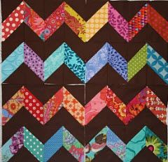 Tutorial: EZ Zig Zag quilt block Zig Zag Quilt, Herringbone Quilt, Jelly Roll Quilt Patterns, Kaffe Fassett Fabric, Jellyroll Quilts, Quilt Block Tutorial, Chevron Quilt, No Waste, Scrappy Quilts