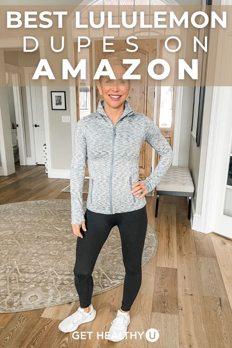 How To Make Athletic Clothes Look Cute, Best Athletic Leggings, Lululemon Inspired Outfits, Lululemon Looks, Lululemon Athleisure Outfits, Athletic Mom Style, Fake Lululemon Amazon, Athletic Fashion Womens, Athlesuire Outfit Spring