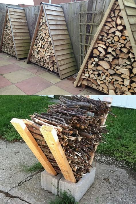 Diy Wood Rack, Rack Storage Ideas, Diy Firewood Rack, Firewood Storage Outdoor, Firewood Shed, Storage Outdoor, Firewood Rack, Wood Rack, Firewood Storage