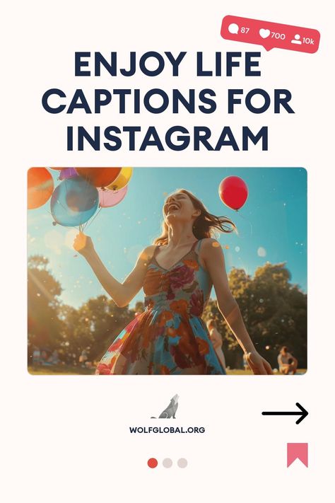 Promotional graphic for Instagram captions featuring a joyful woman holding balloons.
An illustrated list of positive life mantras with corresponding emojis, and a "GET 100+ MORE" button.
A person with a laptop surrounded by social media icons, promoting an Instagram engagement pod. Enjoying Captions For Instagram, Enjoying Captions, Enjoy Captions For Instagram, Enjoying Life Captions, Happy Life Captions For Instagram, Life Captions For Instagram, Life Captions, Present Over Perfect, Ig Captions