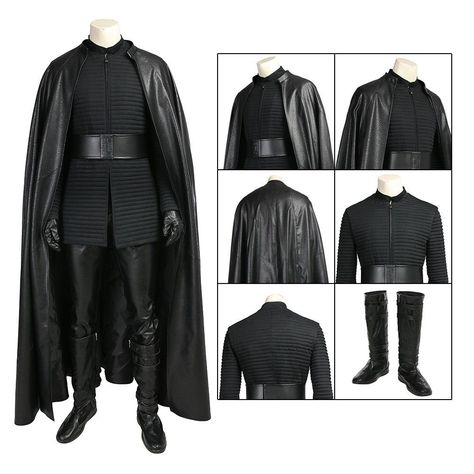 Kylo Ren Outfit, Kylo Ren Costumes, Sith Costume, Ren Cosplay, Kylo Ren Cosplay, Disfraz Star Wars, Winter Soldier Cosplay, Jedi Outfit, Rey Cosplay