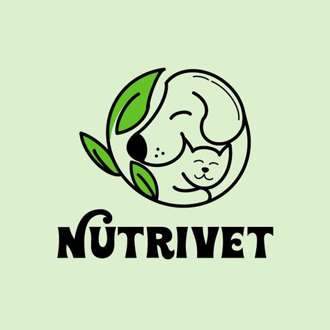 Nutrivet Logo Design: Create a modern, professional logo for your pet food brand with our logo maker. #logodesign #branding#Pet_Food_Logo_Design #Dog_Food_Logo #Pet_Food_Logo #Animal_Shelter_Design Pet Food Logo Design, Pet Food Logo, Dog Food Logo, Food Brand Logos, Pet Shop Logo, Nutrition Logo, Logo Online Shop, Cute Mascot, Dog Logo Design