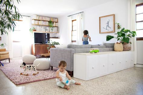 Toy Storage Furniture, Living Room Toy Storage, Kid Friendly Living Room, Ikea Living, Toy Storage Ideas, Modern Hollywood Regency, Diy Toy Storage, Unanswered Questions, Ikea Living Room