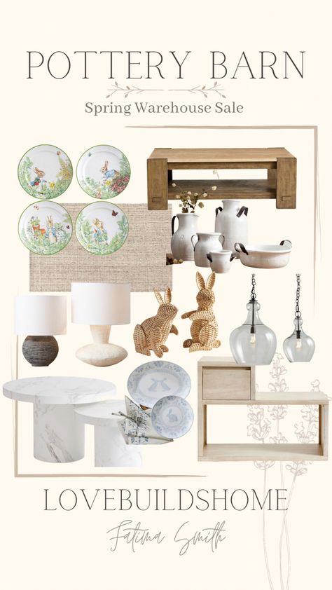 Check out @Pottery Barn for their spring warehouse sale! Get all your spring and Easter needs! |Pottery Barn|Pottery Barn spring|spring decor|spring|warehouse|sale alert|sale|home decor|home decor sale|Easter| Follow my shop @Lovebuildshome on the @shop.LTK app to shop this post and get my exclusive app-only content! #liketkit #LTKSeasonal #LTKhome #LTKsalealert @shop.ltk https://liketk.it/45vto Pottery Barn Easter, Spring Living Room, Sale Home, Home Decor Sale, Decor Spring, Spring Home Decor, Decorative Pottery, Peter Rabbit, Spring Home