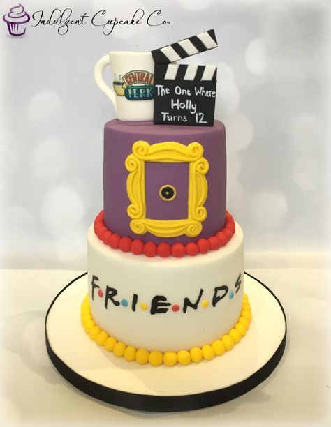 Friends Cake Tv Show, Friends Tv Show Cake, Mr Bean Cake, Friends Themed Cake, Cake Tv Show, Friends Birthday Cake, 12th Birthday Cake, 40th Cake, 13 Birthday Cake