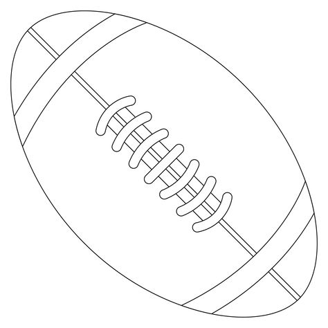 Free Football Printables Templates, Football Stencil Templates, Printable Football Template, Football Template Free Printable, Free Football Printables, Football Coloring Pages Free Printable, Football Clipart Black And White, Football Stencil, Printable Pumpkin Carving Stencils