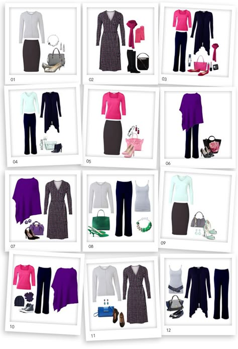 I recently had a client approach me, Kettlewell brochure in hand, panicked look on her face. "What do I need?" There's so much in here, and so much colour and I don't know where to start!" She anno... Capsule Wardrobe For Cool Winter Type, Sultry Jewel Winter, Clear Winter Outfits Capsule Wardrobe, Burnished Winter Palette, Clear Winter Capsule Wardrobe, House Of Color Winter Outfits, House Of Colour Winter Outfits, Clear Winter Outfits, Cool Winter Wardrobe