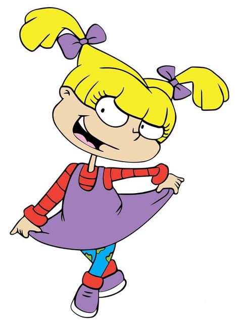 Rugrats Svg, Angelica Rugrats, Rugrats Characters, Rugrats Cartoon, Angelica Pickles, 90s Cartoon Characters, Nickelodeon Cartoons, Classic Cartoon Characters, 90s Cartoons