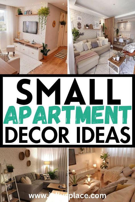 Dec 12, 2023 - Want to make your small apartment look stylish and well-furnished? Here is how to arrange and decorate a tiny apartment Small Apartment Decor Ideas, Small Apartment Decor, Small Apartment Decorating Ideas, Small Apartment Decorating Living Room, Apartment Decor Ideas, Apartment Decorating Ideas, Apartment Decorating Living, Apartment Decorating On A Budget, Apartment Decoration