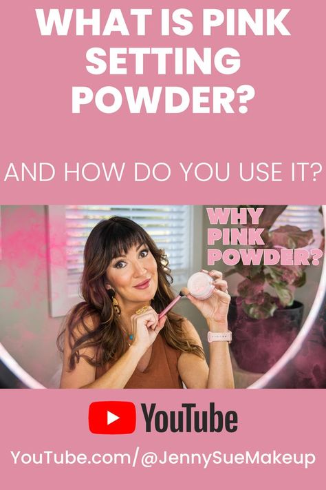 I can’t believe I’ve waited so long to try PINK setting POWDER! Sure, translucent powder and colored powder are fine, but when you go PINK for under the eyes, it’s some kind of magical! Every little bit of color correcting for under eyes is helpful once you start noticing more darkness. Check out my video to see exact steps on how I use pink powder to set my concealer and banish dark circles successfully! #makeupartist #settingpowder #makeuptips Pink Face Powder, Pink Setting Powder Makeup, Dark Rings Under Eyes, Pink Setting Powder, Setting Powders, Cover Wrinkles, Dark Rings, Pink Powder, White Makeup