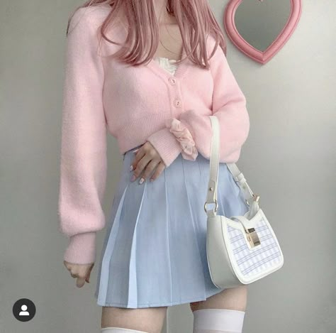 Pastel Fashion, Kawaii Fashion Outfits, Swaggy Outfits, Kawaii Clothes, Girly Outfits, Korean Outfits, Kawaii Fashion, Cute Casual Outfits, Cute Fashion