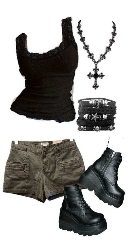 Rebecca Mikaelson Outfits, Rebecca Mikaelson, Outfit Ideas Grunge, 2000s Clothes, Punk Outfits, Aesthetic Dark, Swaggy Outfits, Edgy Outfits, Kpop Outfits