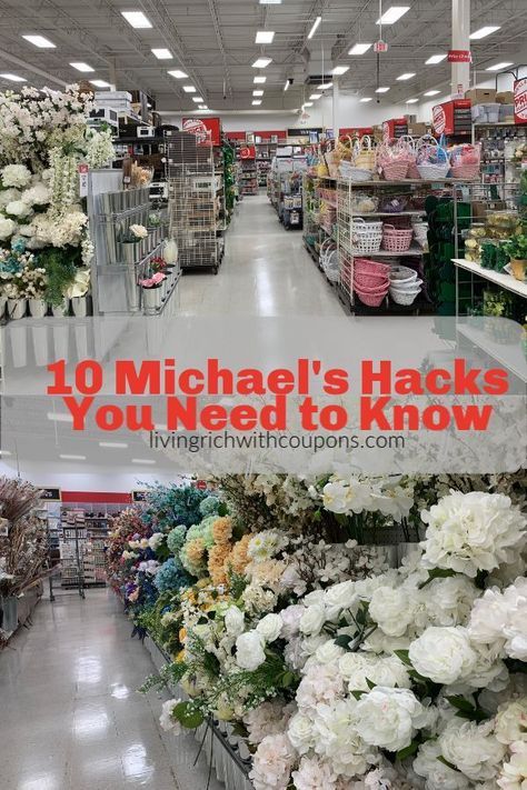 Shopping at Michael’s is always an adventure! You never know what you’ll find or what kind of deal you’ll get! We always want you to be prepared and know what you’re looking for and what you should bring with you! That’s where these helpful 10 tips come in! #michaelshacks #craftshoppingtipsandtricks Michaels Crafts Diy, Michaels Crafts, Michaels Store, Living Rich, Best Hacks, Rich Living, Starburst Mirror, Saving Hacks, Saving Strategies