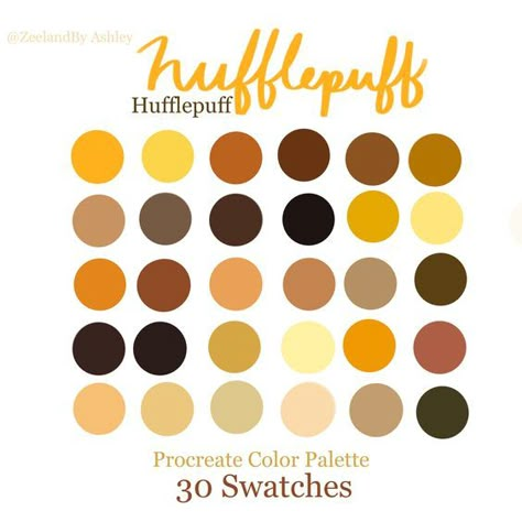 Create one for each of our products Hufflepuff Harry Potter, Harry Potter Colors, Hufflepuff Aesthetic, Procreate Color Palette, Hufflepuff House, Color Palette Challenge, Color Schemes Colour Palettes, Hogwarts Aesthetic, Ipad Art