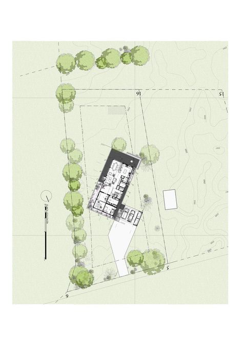 Gallery of BO House / Plan B Arquitectos - 20 Light Yellow Paint, Large Floor Plans, Urban Design Diagram, Architectural Presentation, Garden Drawing, Architecture Design Sketch, Architecture Design Concept, Plan B, City Guides