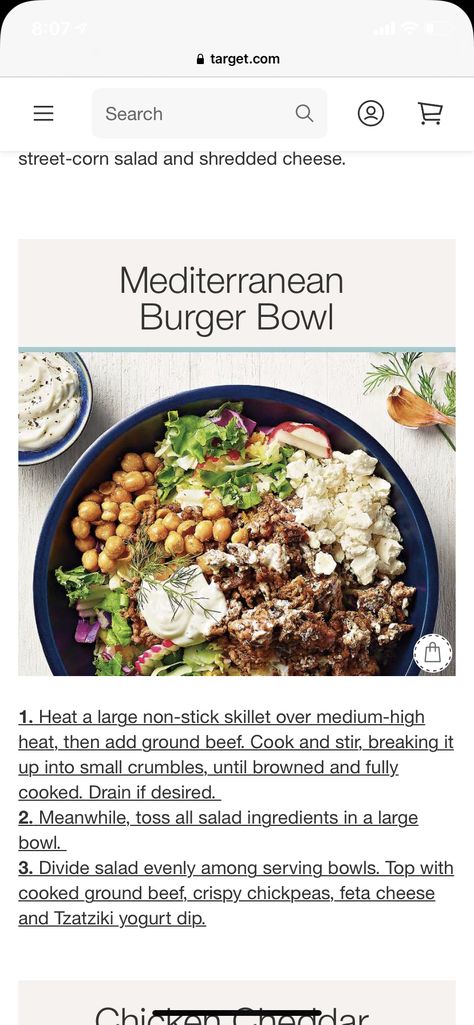 Mediterranean Burger Bowl, Mediterranean Burger, Burger Bowl, Mediterranean Recipes Healthy, Mediterranean Chickpea, Mediterranean Cooking, Mediterranean Chickpea Salad, Mediterranean Meals, Beef Dinners