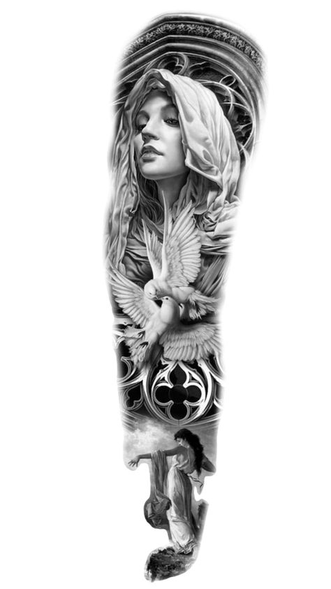 Full Sleeve Tattoos Ideas, Arm Sleeve Tattoo For Men, Sleeve Tattoo For Men, Tattoo Ideas Black, Men Tattoo Ideas, Warrior Tattoo Sleeve, Arm Sleeve Tattoo, Rose Tattoo Sleeve, Full Leg Tattoos