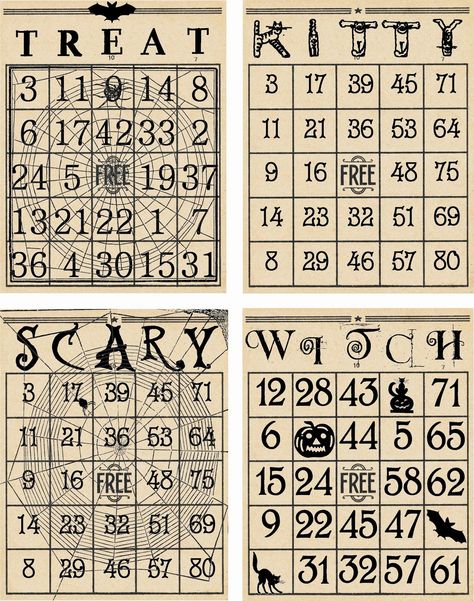 Artistic Hen: Free Halloween Bingo Cards to Download - Part 1 Free Halloween Bingo Printables, Free Printable Halloween Bingo Cards, Halloween Bingo Cards Free Printable, Free Printable Halloween Bingo Game, Halloween Bingo Printable, Bingo Cards To Print, Halloween Bingo Cards, Halloween Bingo, Bingo Cards Printable