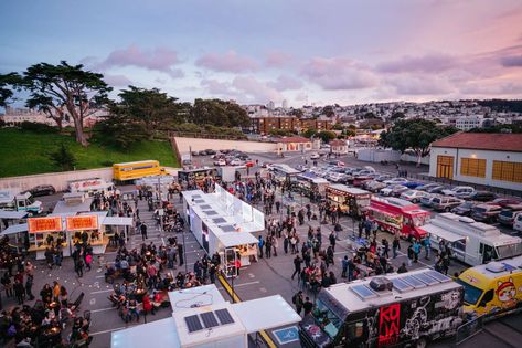 Best Food Trucks in San Francisco and How to Find Them - Thrillist San Francisco Presidio, Food Truck Party, Food Court Design, Food Truck Events, The Best Hot Chocolate, Truck Festival, San Francisco Food, Best Food Trucks, Food Truck Festival