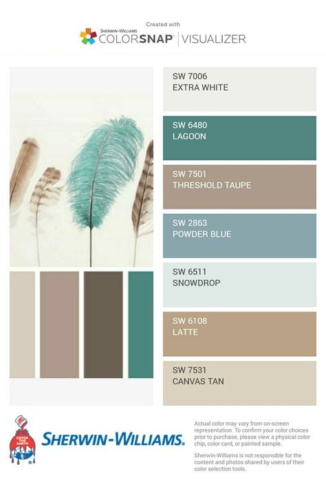 Lagoon Sherwin Williams, Master Bed, Paint Colours, Master Bedding, Sherwin Williams, Powder Blue, Color Palettes, Color Choices, Paint Colors