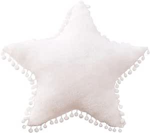 JIANEEXSQ Creative Star Pillow Home Decorative White Star Plush Stuffed Pillow Cushion (White) Green Upholstered Bed, Hot Pink Throw Pillows, Preppy Pillows, Star Plush, Star Pillow, White Decorative Pillows, Pink Throws, Pink Throw Pillows, Childrens Beds