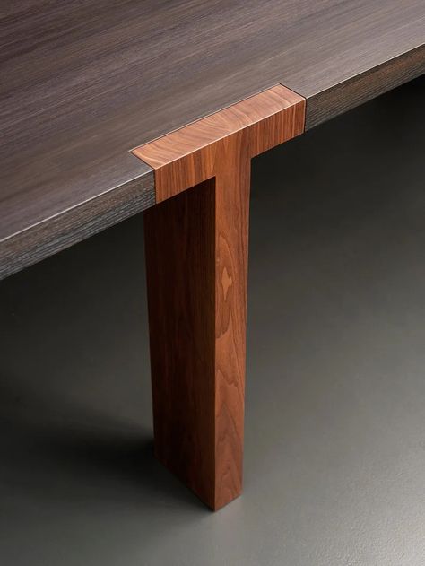 T-Table – Matter Larch Table, Plywood Dining Table, Furniture Business, Wood Table Design, Tobia Scarpa, Woodworking Joints, Dining Table Legs, Oak Table, Hall Table