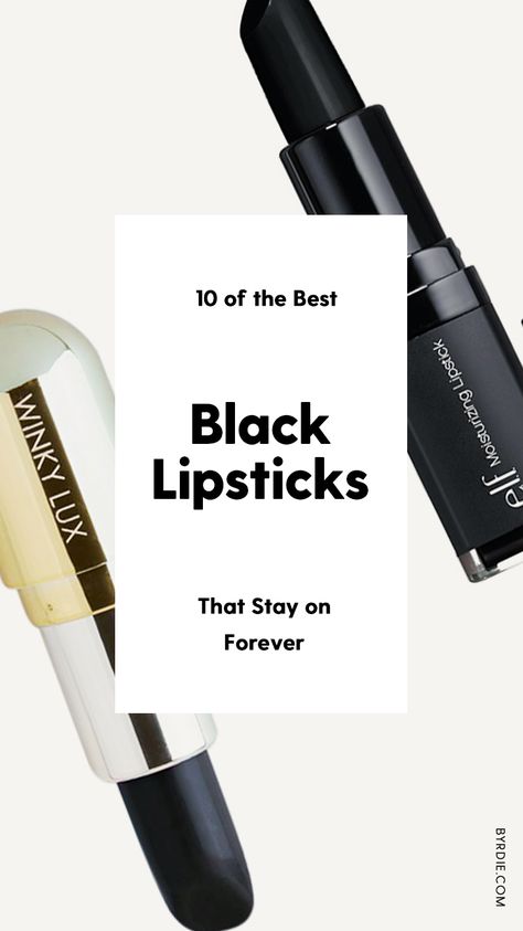 The best black lipsticks Black Lipstick Look, Best Black Lipstick, Black Matte Lipstick, Beauty Cabinet, Makeup Nails Art, Black Lipstick, Olive Skin, Makeup On Fleek, Best Black