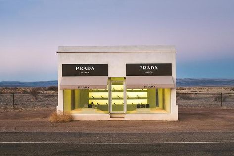 Prada Marfa Store Desert Print Wall Art Texas Desert, Prada Store, Prada Marfa, Desert Homes, West Texas, Ship Lap Walls, Colour Photograph, Pop Up Store, Paintings & Prints