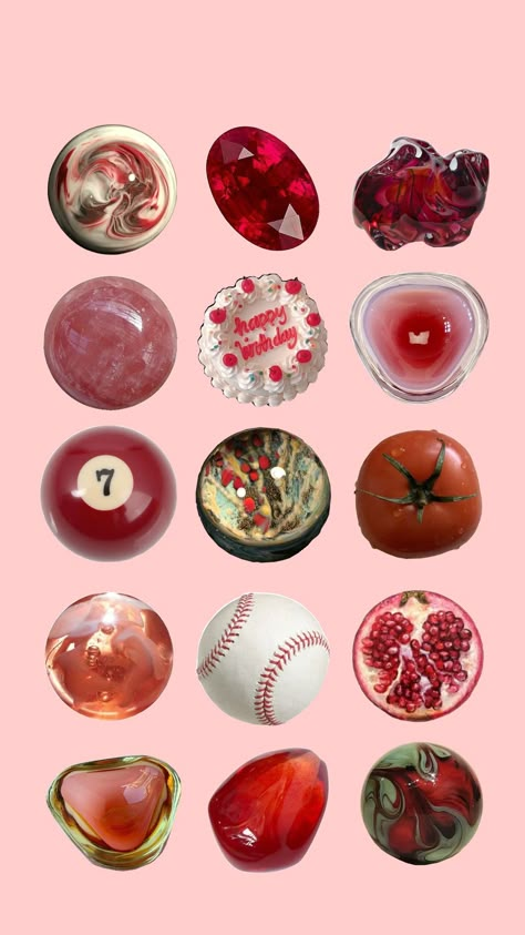 Red Ig Highlight Covers, Food Highlight Cover, Red Instagram Highlight Covers, Fishbowl Pfp, Circle Profile Picture, Insta Emoji, Ipad Decorations, Pomegranate Aesthetic, Diy Earrings Ideas