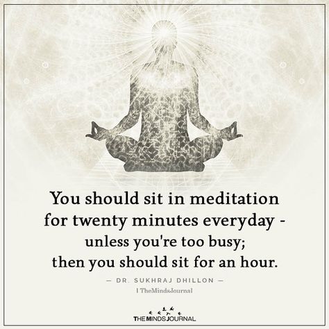 You should sit in meditation for twenty minutes everyday - unless you're too busy; then you should sit for an hour. Zazen Meditation, Meditation Art Spirituality, Meditation Quotes Mindfulness, Meditation Art, Meditation For Beginners, Spiritual Meditation, Meditation Benefits, Mindfulness Journal, Meditation Techniques