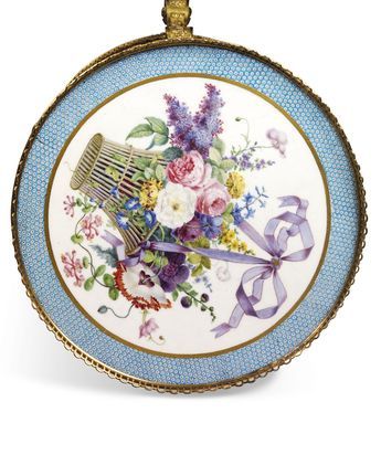 A LOUIS XVI ORMOLU-MOUNTED SEVRES PORCELAIN, MAHOGANY AND SYCAMORE MARQUETRY GUERIDON Sevres Porcelain, European Furniture, Jean Baptiste, Marquetry, Louis Xvi, Colorful Drawings, Flower Basket, Family Traditions, Metropolitan Museum Of Art