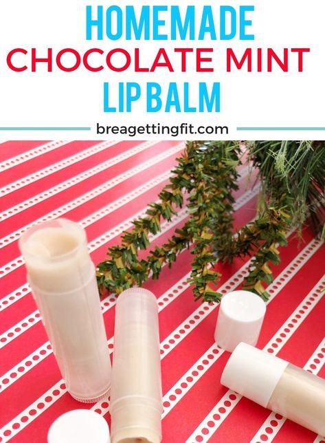 Whip up this homemade chocolate mint lip balm with coconut oil and essential oils. Easy, and hydrating to your lips. #coconutoil #essentialoils #homemade #moisturizing #easy Chapstick Recipe, Lip Balm Recipe, Mint Lip Balm, Sustainable Gift Wrap, Balm Recipe, Nontoxic Beauty, Homemade Scrub, Lip Balm Recipes, Gift Jar