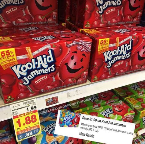 $0.88 EACH KOOL-AID JAMMERS AT KROGER (JUST USE YOUR PHONE) http://simplesavingsforatlmoms.net/0-88-each-kool-aid-jammers-at-kroger-just-use-your-phone/ #Kroger Digital Coupons, Kool Aid, Gum, 10 Things, Quick Saves