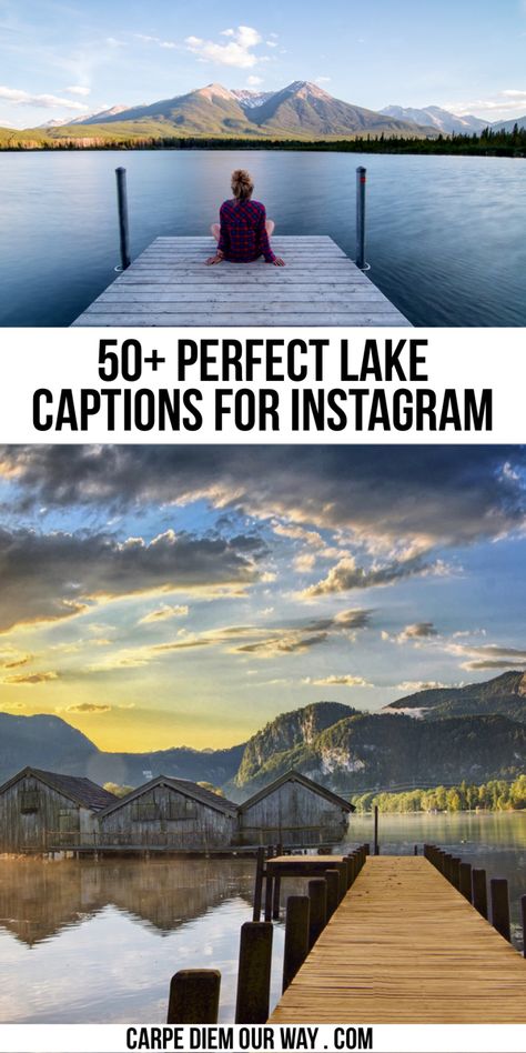 Lake Life Quotes, Lake Captions, Sunset Captions For Instagram, Instagram Post Captions, Vacation Captions, Lake Quotes, Sunset Captions, Vacation Quotes, Lake Trip