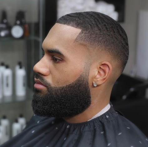 Black Man Haircut Fade, Faded Beard Styles, Man Hairstyle, Waves Hairstyle Men, Black Men Beard Styles, Black Haircut, Men Fade Haircut Short, Hairstyles Girl, Black Hair Cuts