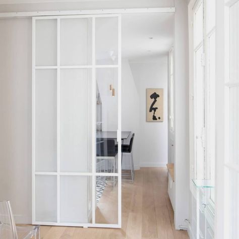 @metrosteelwindows shared a photo on Instagram: “Internal sliding doors can create flow in your home. They can open up spaces without moving into the room in the way that swinging doors…” • Aug 6, 2020 at 9:27am UTC Internal Glass Doors, Internal Sliding Doors, Glass Doors Interior, Room Partition Designs, The Glass, Glass Doors, Sliding Door, Small Apartments, 인테리어 디자인